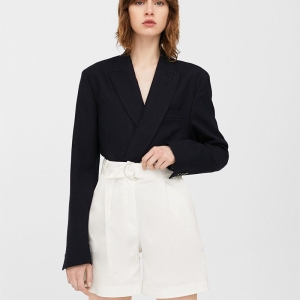 Bow polka-dot blouse